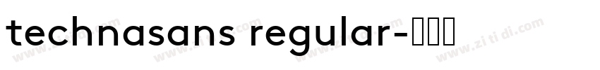 technasans regular字体转换